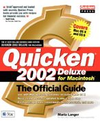 quicken 2002 deluxe for macintosh: the official guide (en Inglés)