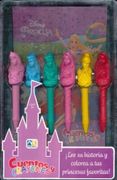 CUENTOS Y CRAYONES DISNEY PRINCESA (INCLUYE 6 CRAYONES)