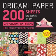 Origami Paper 200 Sheets Chiyogami Patterns 6 3 (en Inglés)