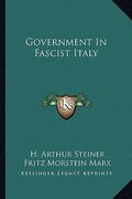 government in fascist italy (en Inglés)