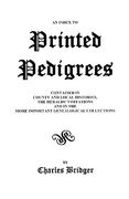 an index to printed pedigrees (en Inglés)
