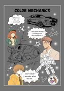 Color Mechanics (Série Éducative à Colorier by Laurent Guichard O-Stralian) (en Inglés)