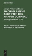 Dichterische Werke, i. Alexandre le Macedonien (German Edition) [Hardcover ] (en Alemán)
