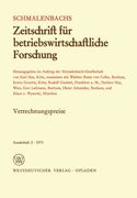 Verrechnungspreise: Zwecke und Bedeutung für die Spartenorganisation in der Unternehmung (Schmalenbachs Zeitschrift für betriebswirtschaftliche Forschung - Sonderheft) (German Edition)
