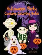 Halloween Party Costume Coloring Book (en Inglés)