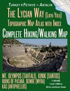 The Lycian way (Likia Yolu) Topographic map Atlas With Index 1: 50000 Complete Hiking 