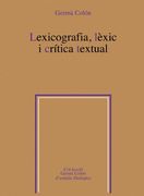 Lexicografia, lèxic i crítica textual (Germà Colón d'estudis filològics)