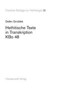Hethitische Texte in Transkription Kbo 48 (en Alemán)