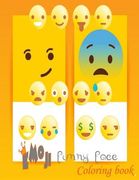 Emoji Funny Face Coloring Book (en Inglés)