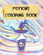 Potions Coloring Book: Halloween Coloring book for children Easy to use coloring pages for toddlers and kids (en Inglés)
