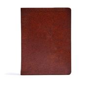 Csb Verse-By-Verse Reference Bible, Brown Bonded Leather 