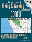 Corfu Complete Topographic map Atlas 1: 30000 Greece Ionian sea Hiking & Walking in Greek Islands With Othonoi, Ereikoussa, Mathraki, Paxos, Antipaxos. Map (Hopping Greek Islands Travel Guide Maps) (en Inglés)