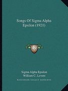 songs of sigma alpha epsilon (1921) (en Inglés)