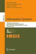 Information Systems: 20th European, Mediterranean, and Middle Eastern Conference, Emcis 2023, Dubai, United Arab Emirates, December 11-12, (en Inglés)