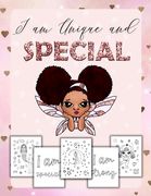 I Am Unique and Special: Positive Affirmations for Brown Girls/Coloring Book African American Children/Self-Esteem and Confidence (en Inglés)