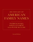 Dictionary of American Family Names, 2nd Edition (en Inglés)