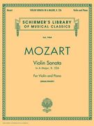 Sonata in A, K.526: Schirmer Library of Classics Volume 1964 Violin and Piano (en Inglés)