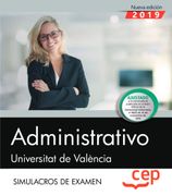 Administrativo. Universitat de València. Simulacros de Examen