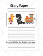 Story Paper: Great For Writing And Illustrating Your Story (en Inglés)