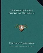 psychology and psychical research (en Inglés)