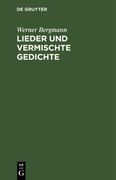 Lieder und Vermischte Gedichte (en Alemán)