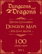 Dungeons and Dragons Divine Chambers Dungeon Maps for Game Masters Vol 1: 100 Unique Temple Maps and Stories for TTRPGs (en Inglés)