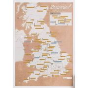 Uk Breweries Collect and Scratch off Travel map - Great Gift for Beer Lovers - 29 x 42Cm (Collect & Scratch Prints) (en Inglés)