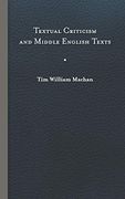 Textual Criticism and Middle English Texts (en Inglés)