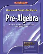 Pre-Algebra, Homework Practice Workbook (en Inglés)