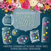Beautiful Botanicals Pressed Flower Crafts Kit: Create Bookmarks, Gift Tags, and More! Kit Includes: Flower Press, 24 Bookmark and Gift tag Stickers,. Decorative Floral Stickers, Instruction Book (en Inglés)