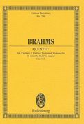 brahms: quintet for clarinet, 2 violins, viola and violoncello, b minor/h-moll/si mineur, op. 115 (en Inglés)