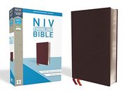 NIV, Thinline Bible, Bonded Leather, Burgundy, Indexed, Red Letter Edition, Comfort Print (en Inglés)
