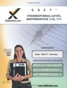 Cset Foundational-Level Mathematics 110, 111 Teacher Certification Test Prep Study Guide (en Inglés)