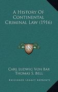 a history of continental criminal law (1916)