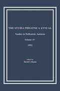 the studia philonica annual, iv, 1992