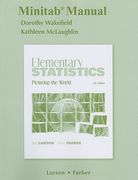 minitab manual for elementary statistics: picturing the world (en Inglés)