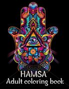 Hamsa Adult Coloring Book: A Coloring Book of 40 unique Beautiful Detailed Hamsa with Stress Relieving (en Inglés)