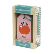 Tarjetas Mudpuppy my Abcs del Alfabeto, Doble Faz, con Divertidos Dibujos en un Anillo que se Puede Abrir, Para Edades de 3 a 5 Años