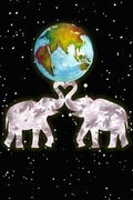 Earth Guardians: Earth Celebration Elephants Holding The Earth (en Inglés)
