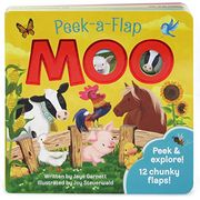 Moo: Peek-a-Flap Children's Board Book