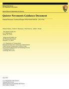 Quieter Pavements Guidance Document (en Inglés)