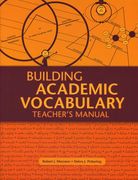 building academic vocabulary,teacher´s manual (en Inglés)