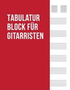 Tabulatur Block für Gitarristen: Tab Heft mit leeren Tabulaturlinien und Akkorddiagrammen (en Alemán)