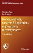 models, methods, concepts & applications of the analytic hierarchy process (en Inglés)