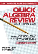 quick algebra review,a self-teaching guide (en Inglés)