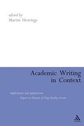 academic writing in context: implications and applications: papers in honour of tony dudley-evans (en Inglés)