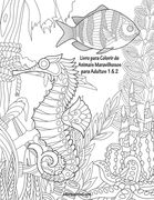 Livro para Colorir de Animais Maravilhosos para Adultos 1 & 2 (en Portugués)