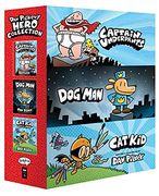 Dav Pilkey'S Hero Collection: 3-Book Boxed set (Captain Underpants #1, dog man #1, cat kid Comic Club #1) (en Inglés)