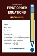 First order equations: pre calculus (en Inglés)