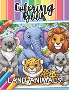 Coloring Book: Land Animals